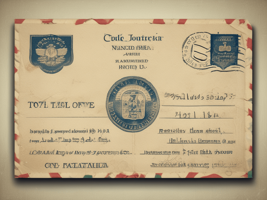 ظرف مرسل من بروس كنده رقم&nbsp;١